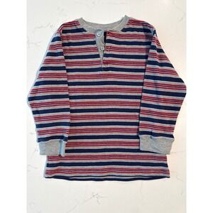 Basic Editions Kids Boys Long Sleeve Striped Shirt